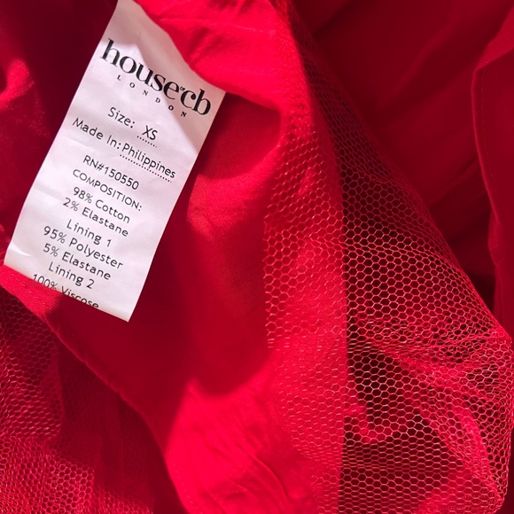 House of Cb ‘Cupid’ Red Mini Dress - Picture 4 of 4